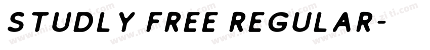 Studly Free Regular字体转换